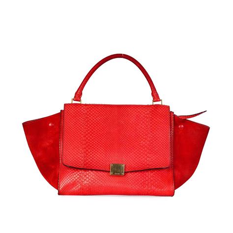 celine case bag python red|authentic celine python bags.